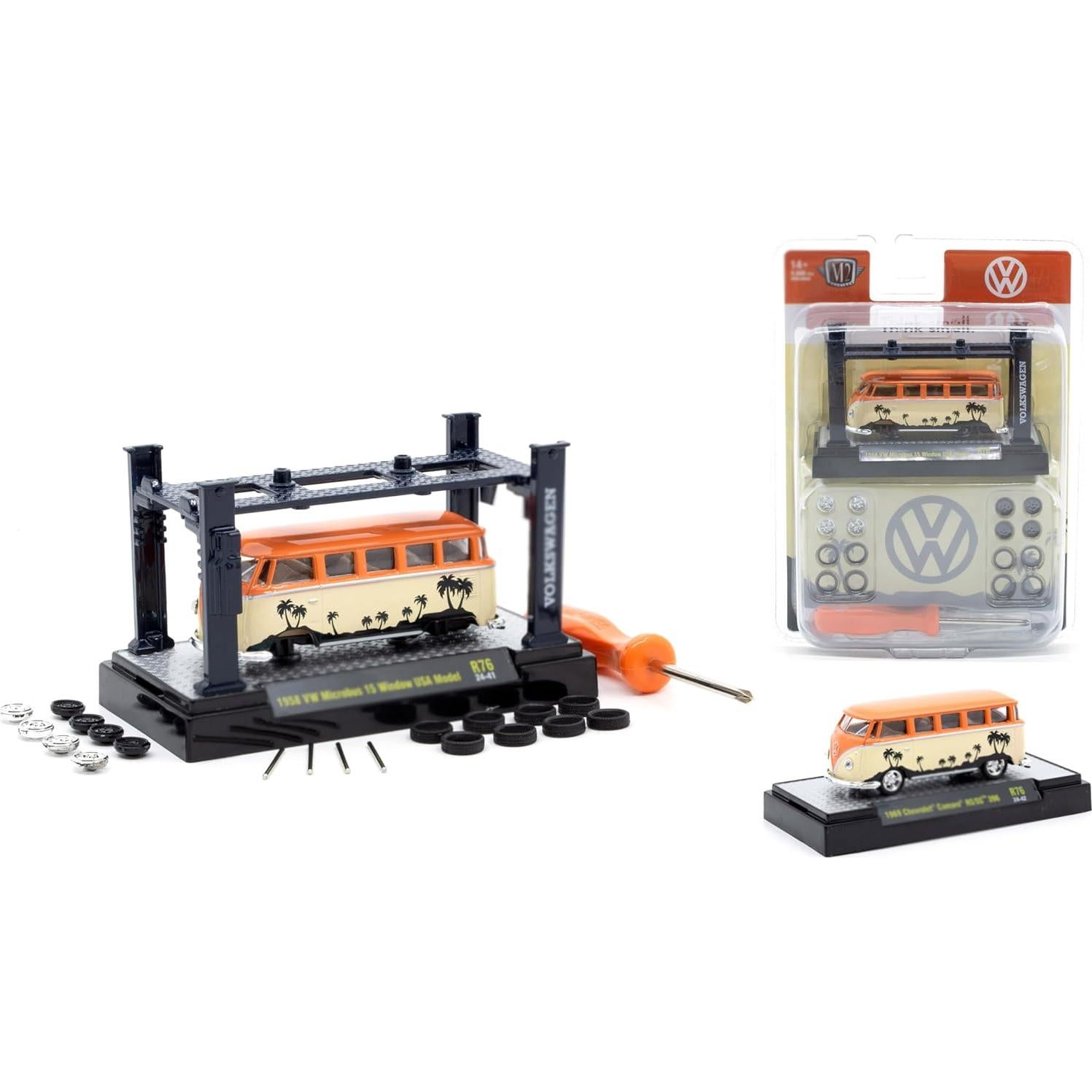 Juego de Modelos de Automóviles M2 Machines 3 Piezas 1/64