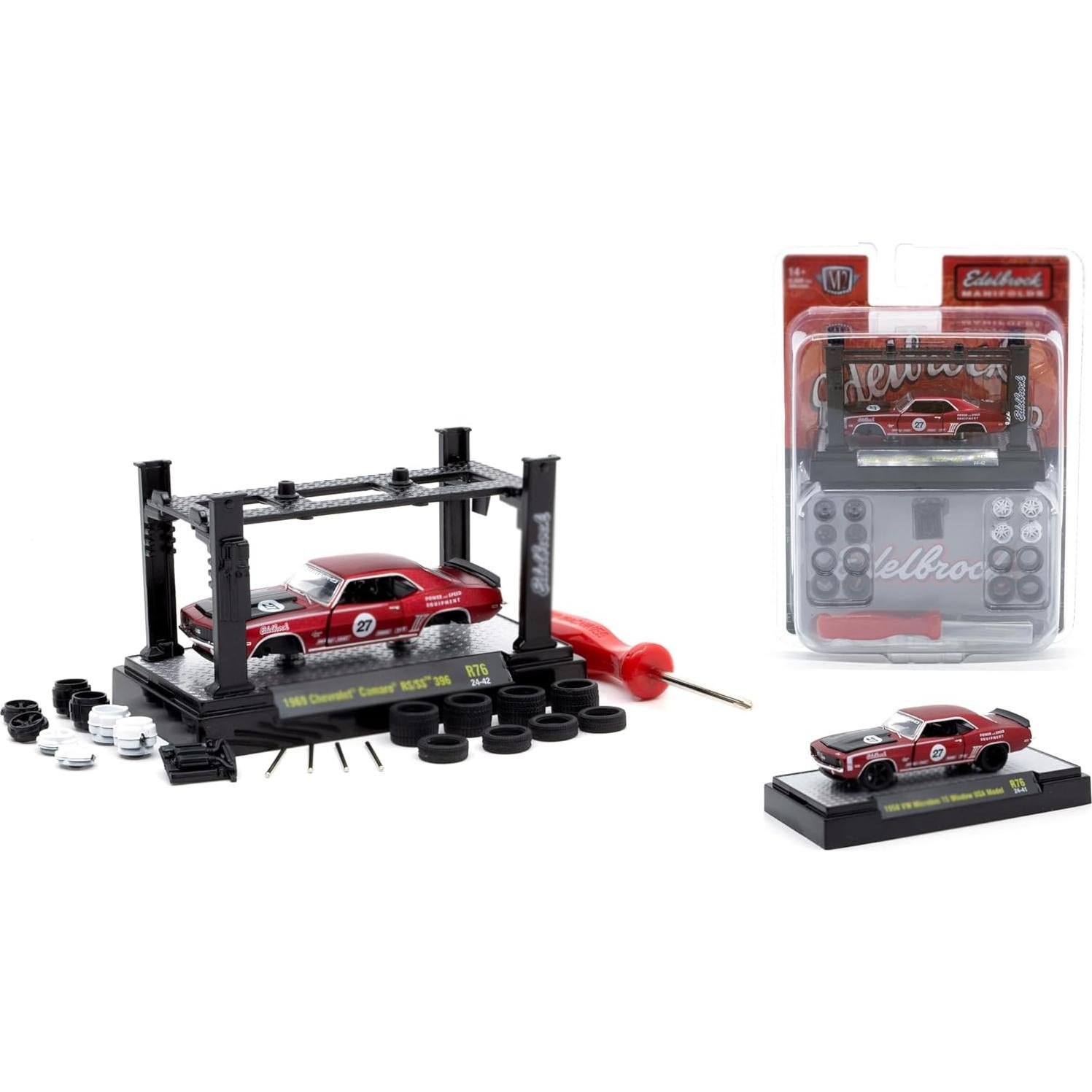 Juego de Modelos de Automóviles M2 Machines 3 Piezas 1/64