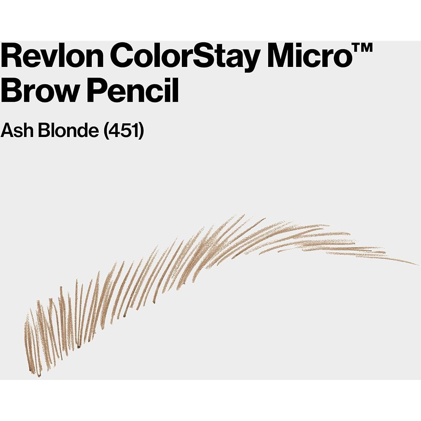 Lápiz de Cejas Micro ColorStay Revlon 451 Rubio Ceniza 5g