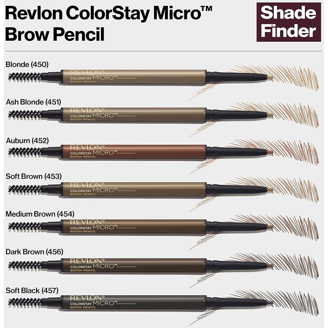 Lápiz de Cejas Micro ColorStay Revlon 451 Rubio Ceniza 5g