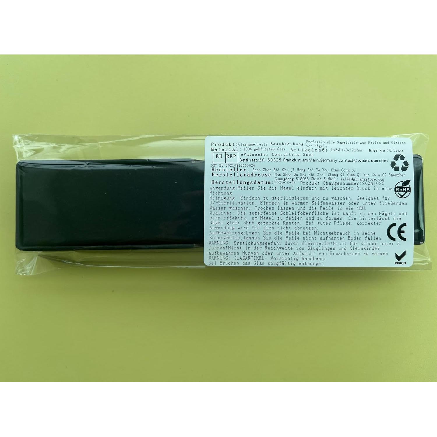 Juego de Lima de Uñas de Cristal G.Liane - Kit Profesional