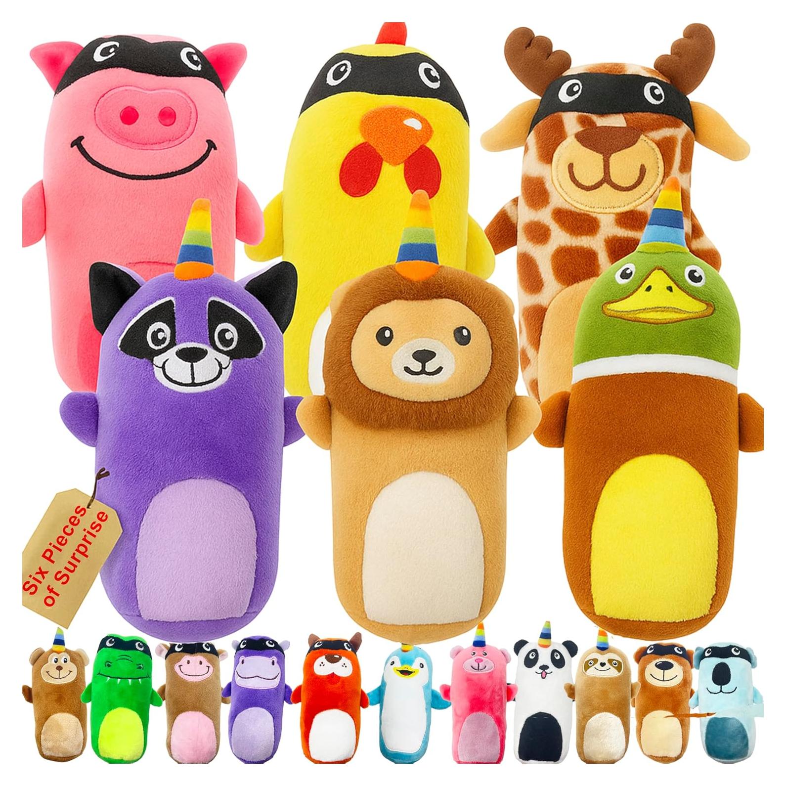 Paquete de 6 Juguetes Squeaky para Perros Jalousie