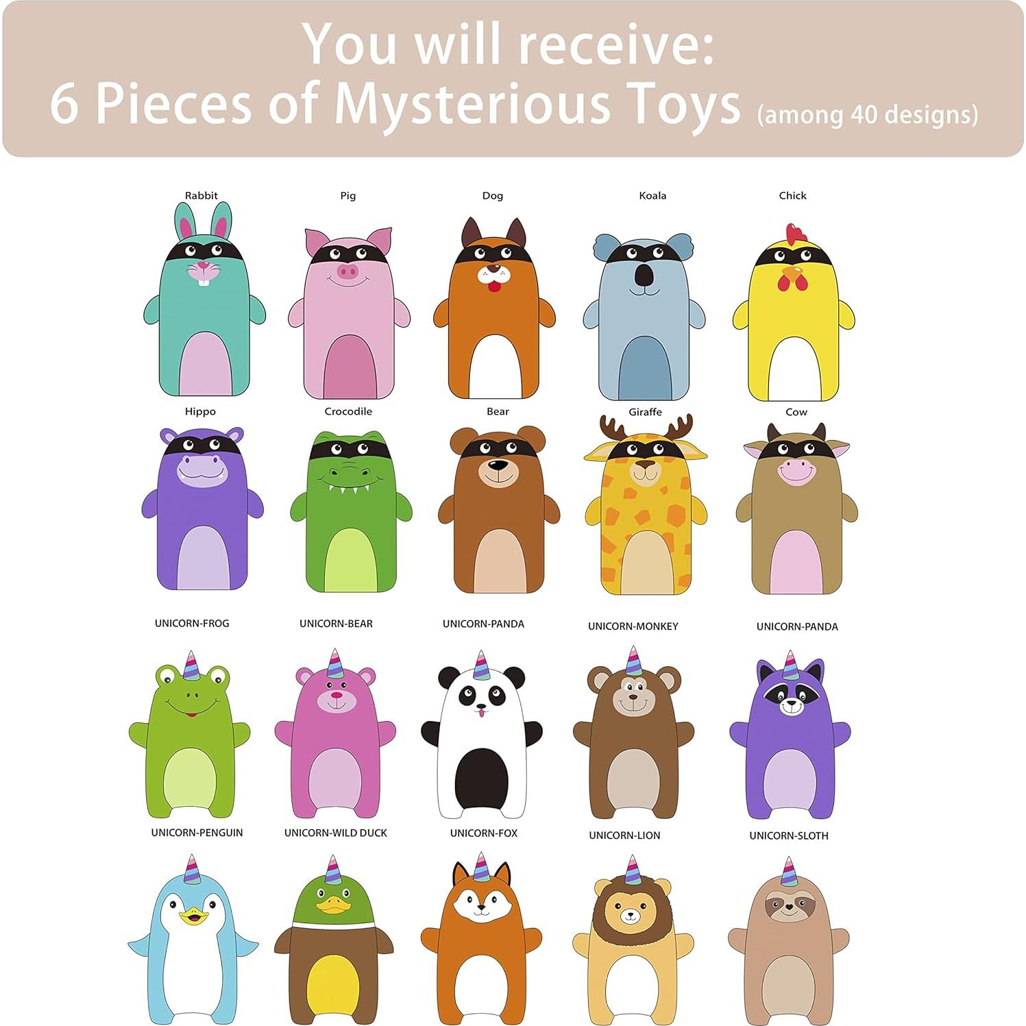 Paquete de 6 Juguetes Squeaky para Perros Jalousie