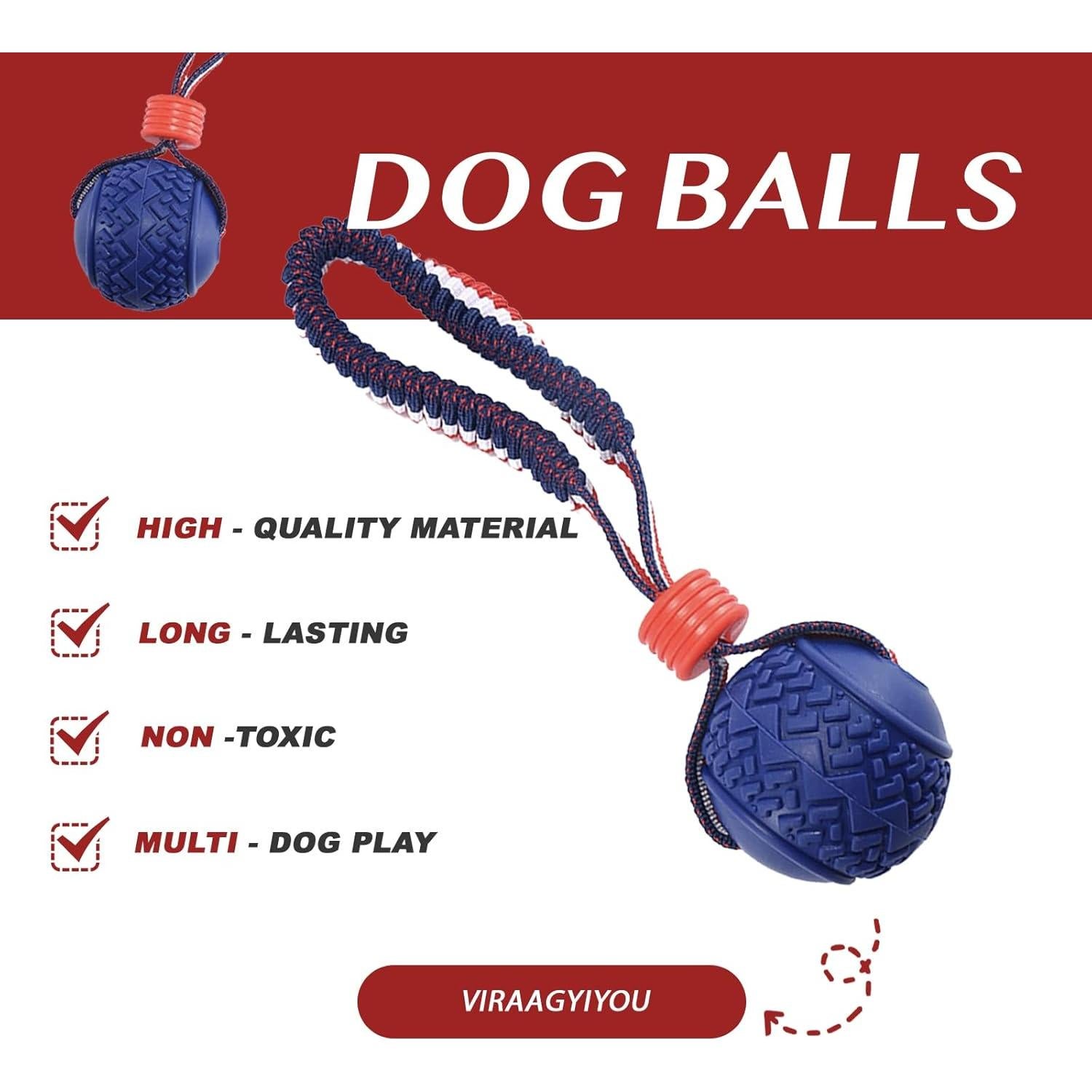 Pelota Flotante para Perros Viraagyiyou 27cm Goma Duradera