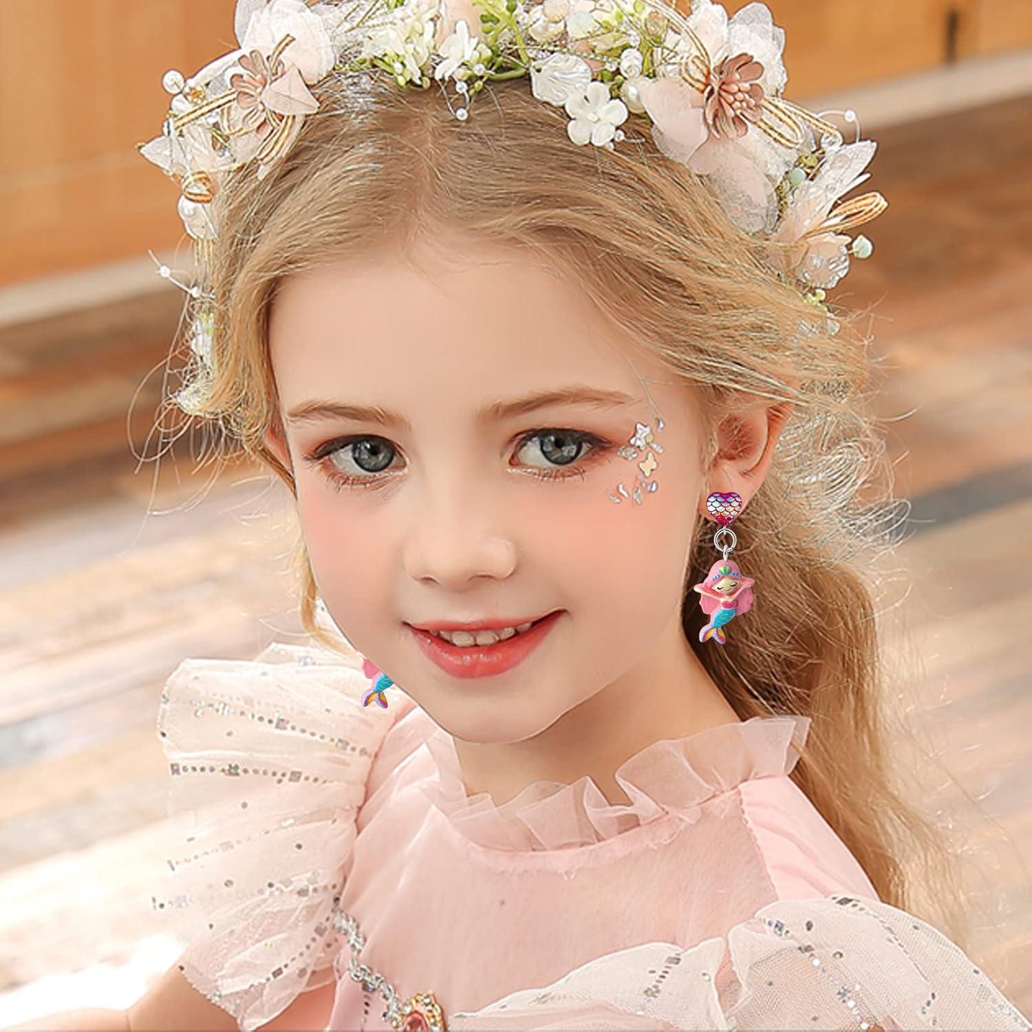 Pendientes de Clip para Niñas - 20 Pares Hipoalergénicos