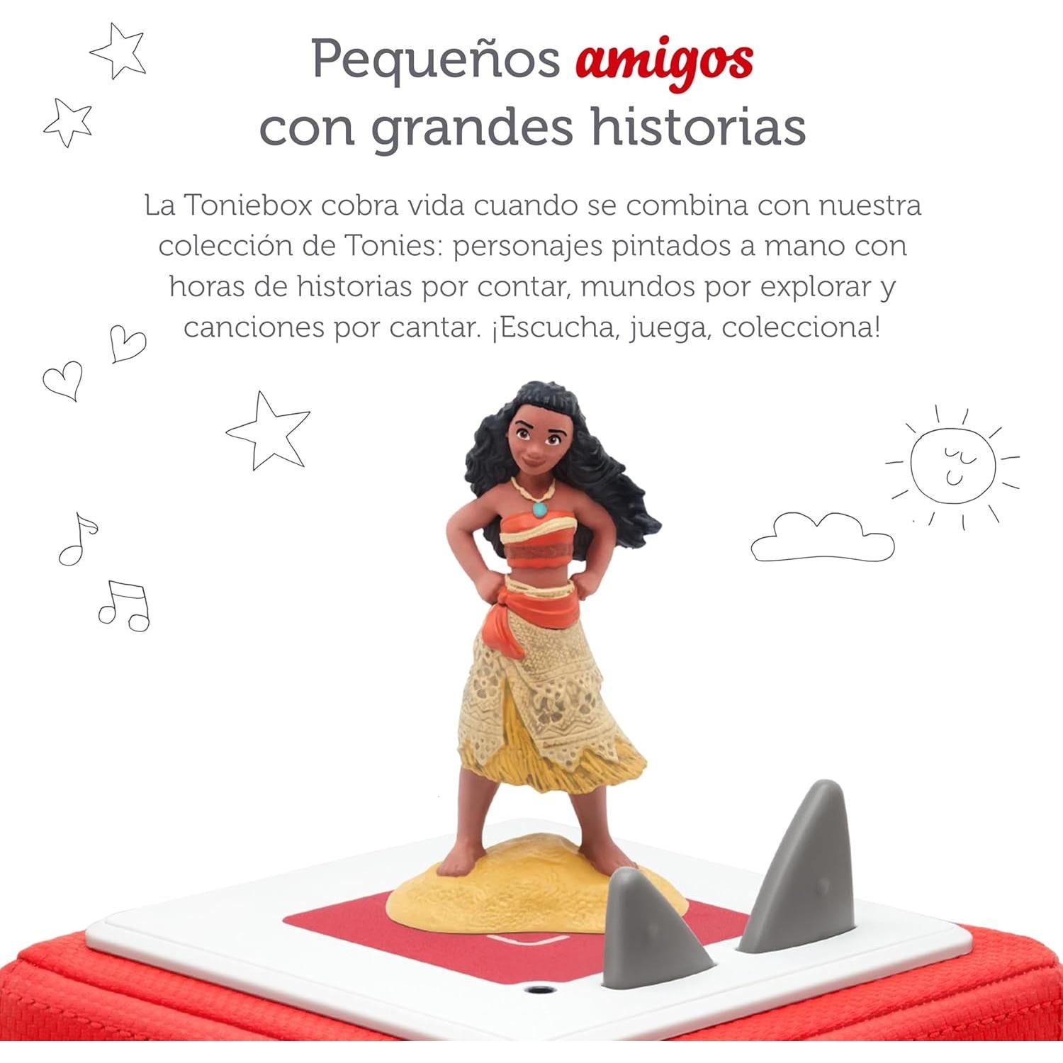 Figurita de audio Tonies Disney Moana - 36 min de historias y canciones