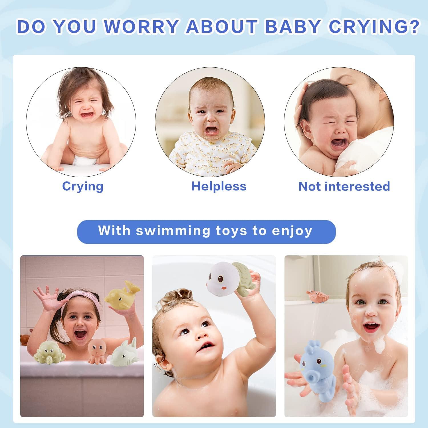 Juguetes de Baño de Animales Marinos AMCHSURI - 10 Piezas