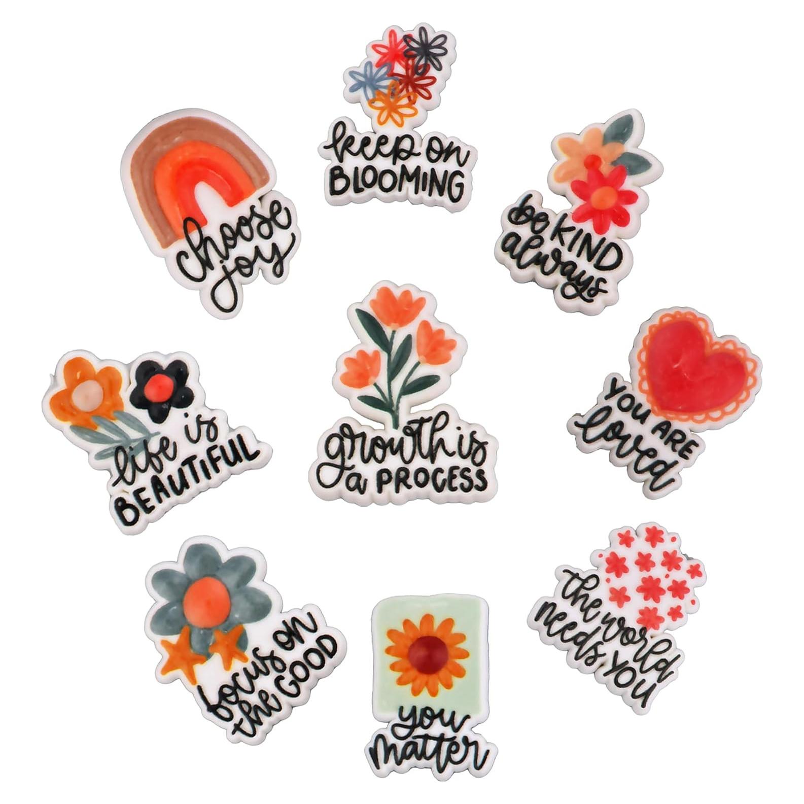 9 Accesorios de Zapatos PVC para Niños y Niñas - Buena Suerte