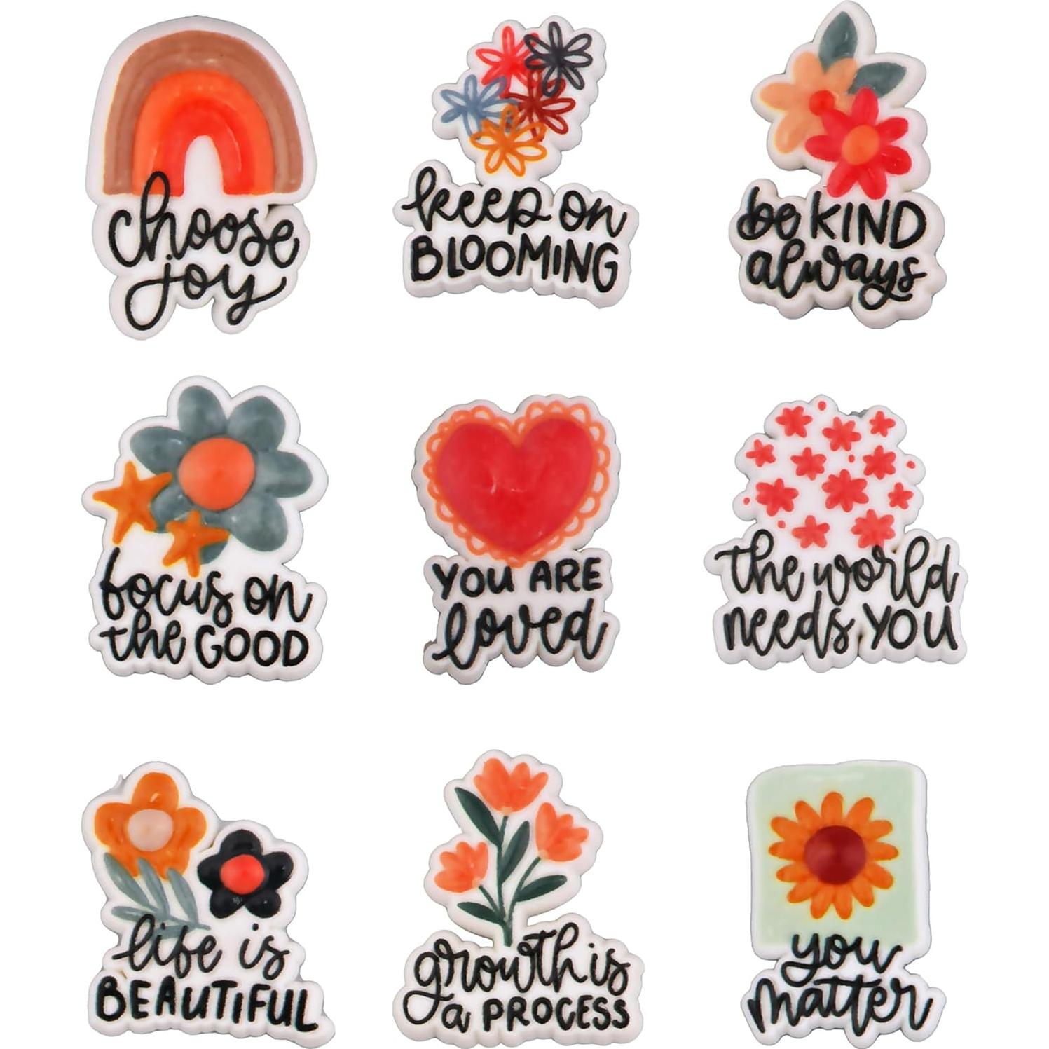 9 Accesorios de Zapatos PVC para Niños y Niñas - Buena Suerte