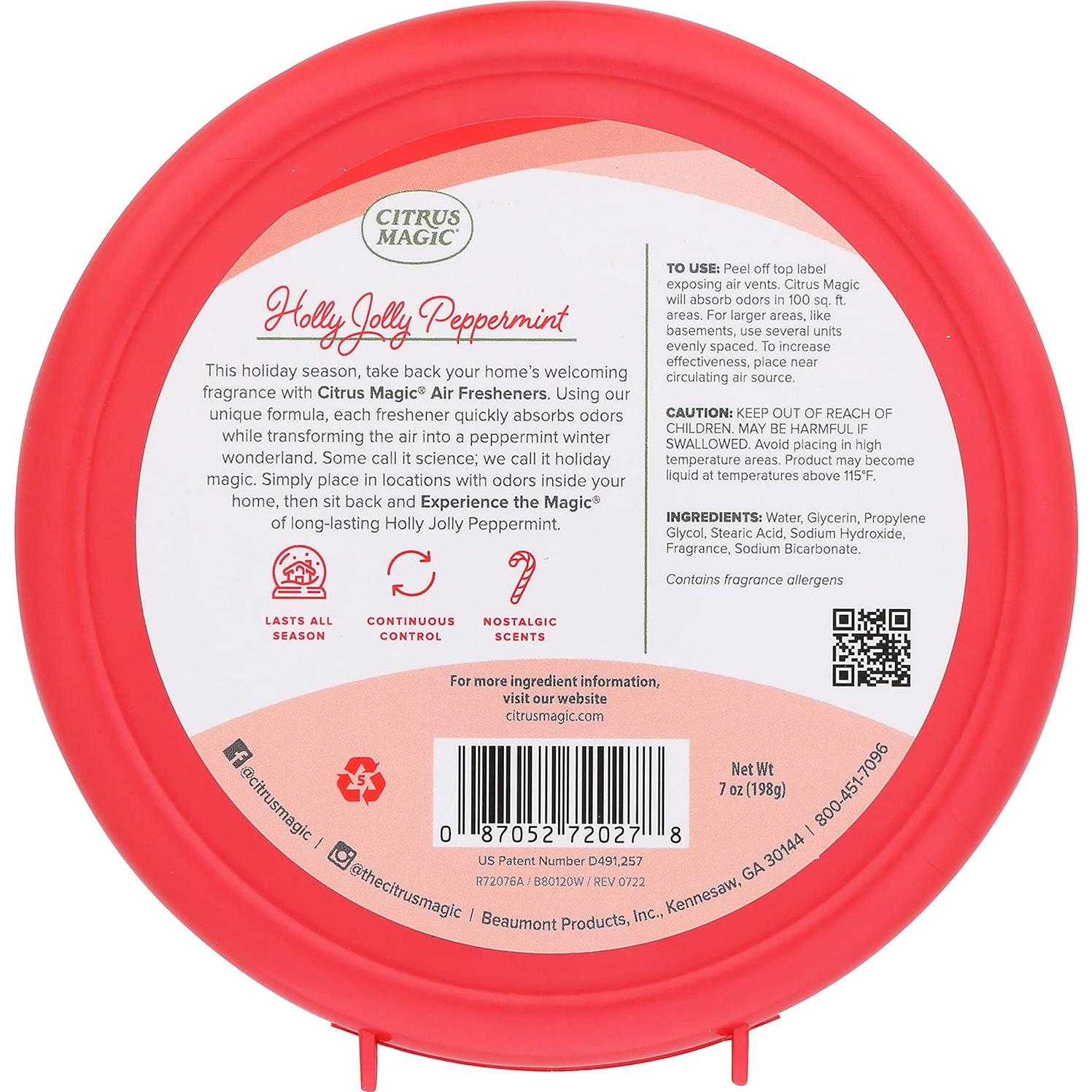 Ambientador Citrus Magic Menta Jolly de Acebo 198g - Absorbe Olores