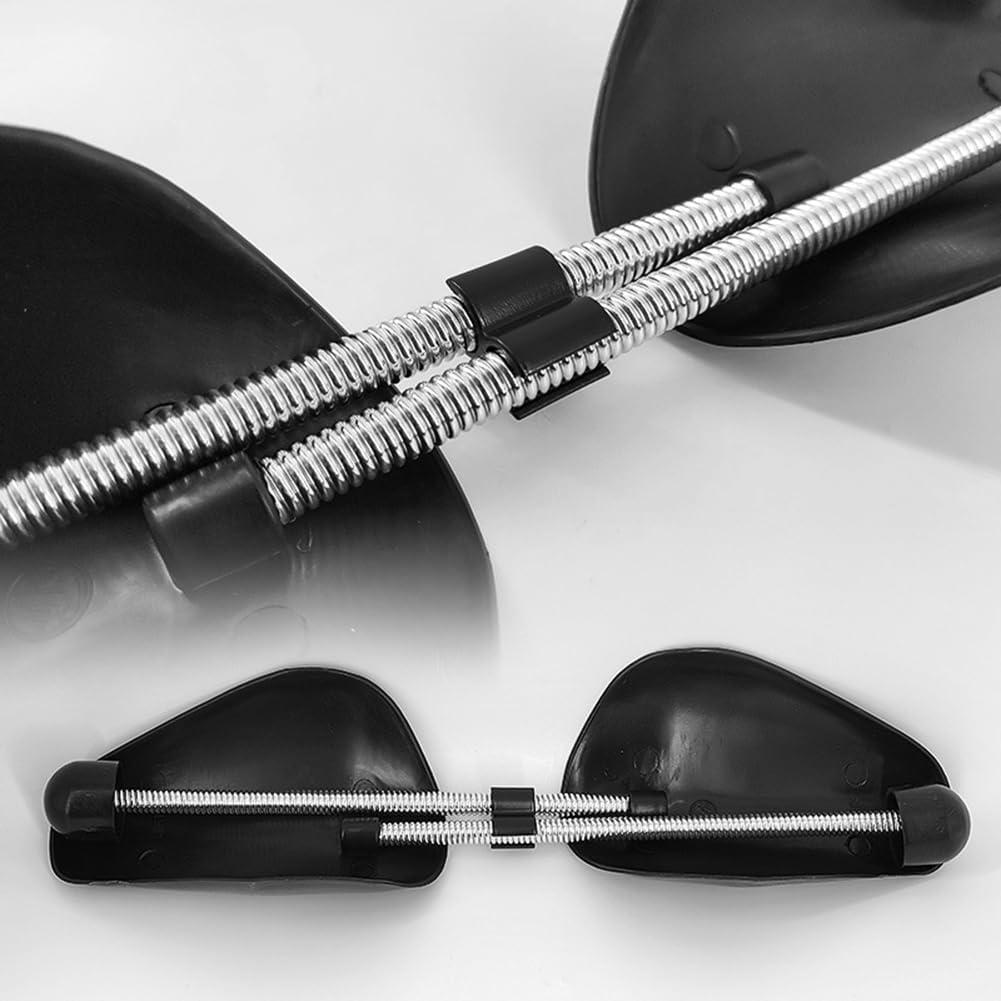 2 Pares de Árboles de Zapatos Plástico Negro 27 cm Ajustables