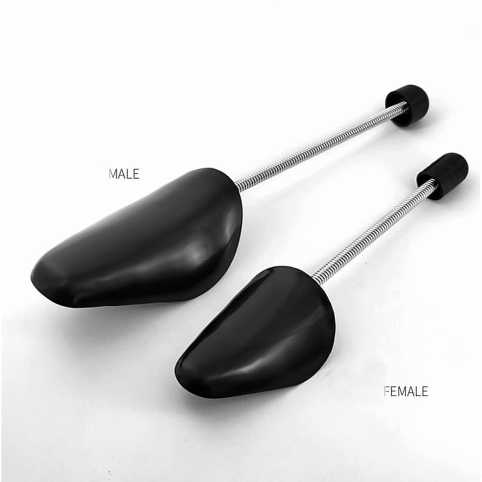 2 Pares de Árboles de Zapatos Plástico Negro 27 cm Ajustables