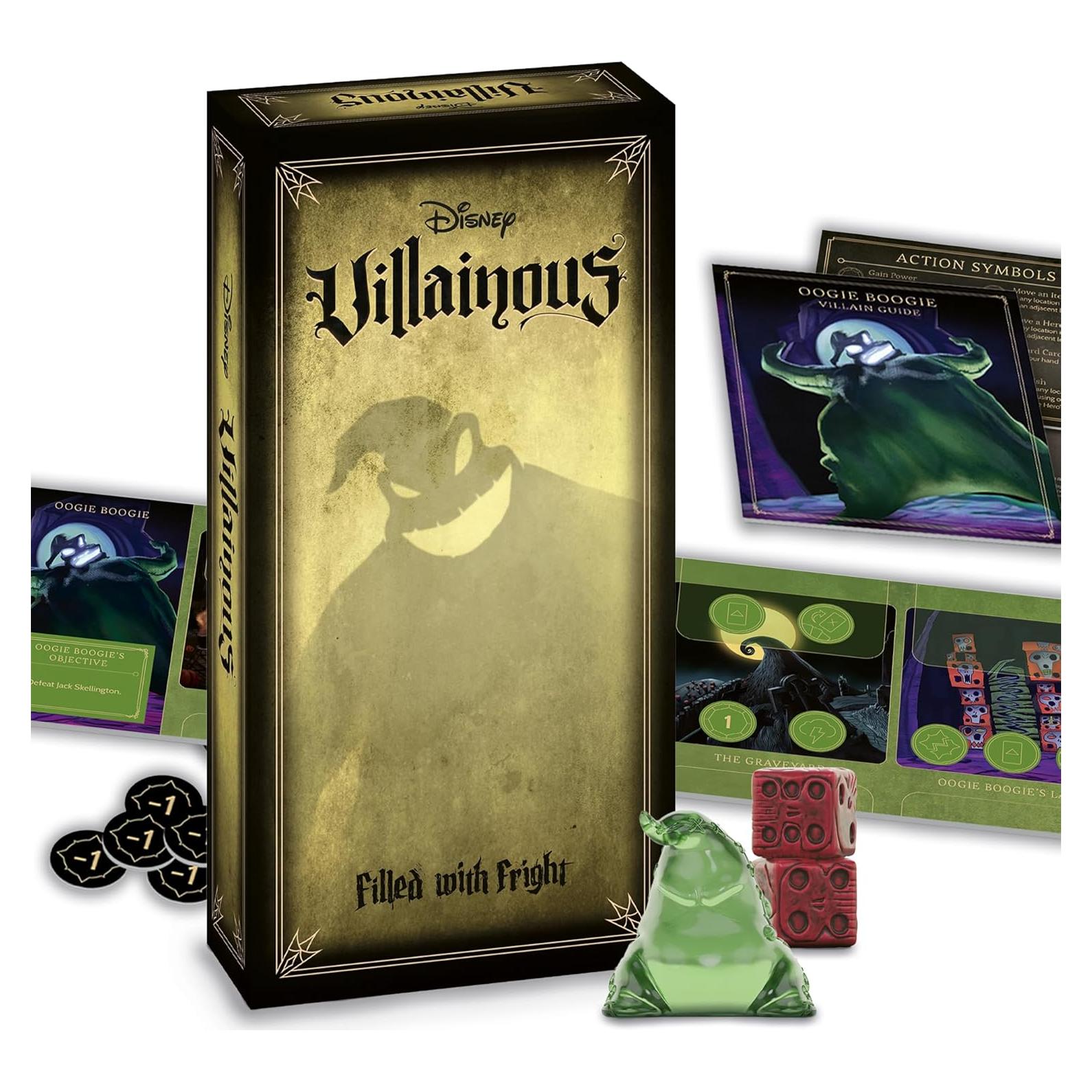 Juego de Mesa Villanos de Disney Ravensburger Lleno de Miedo