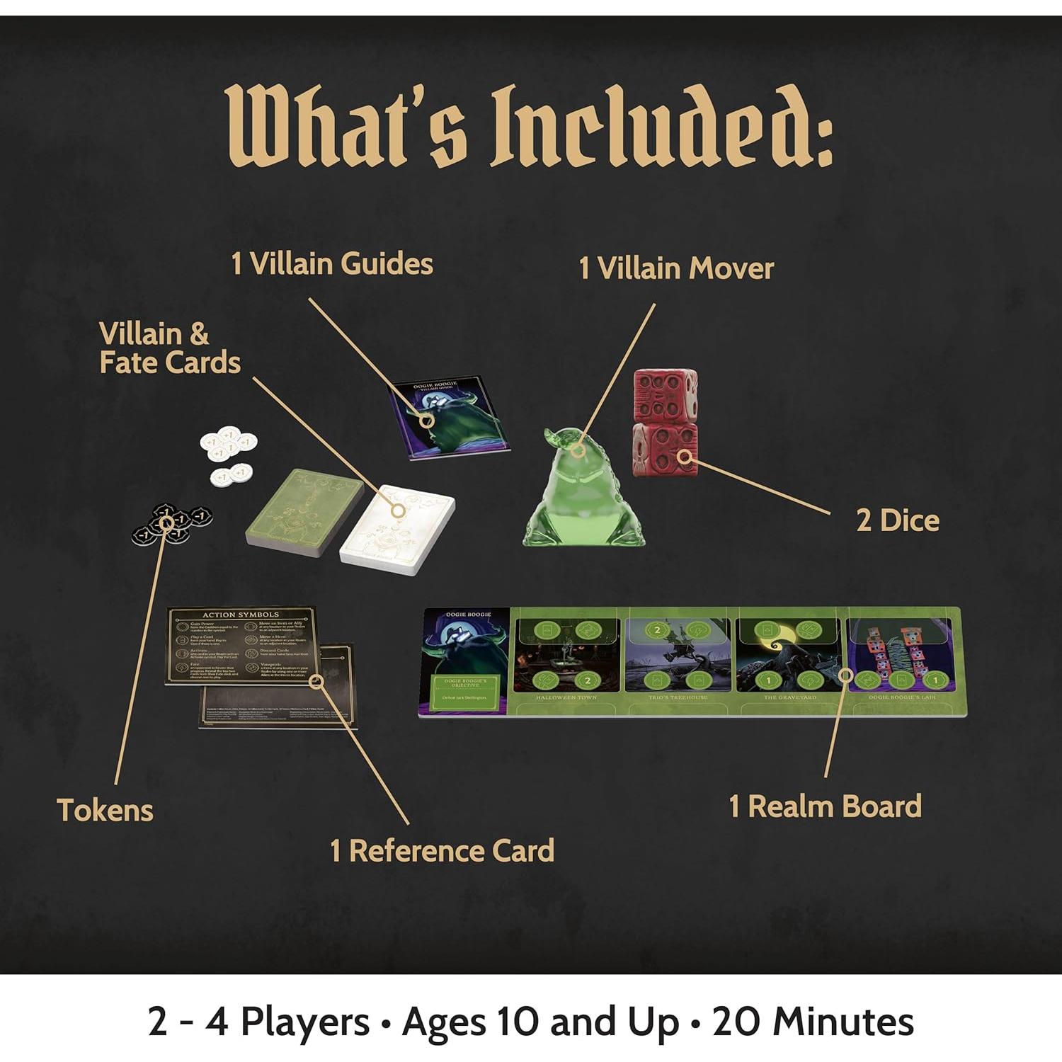 Juego de Mesa Villanos de Disney Ravensburger Lleno de Miedo