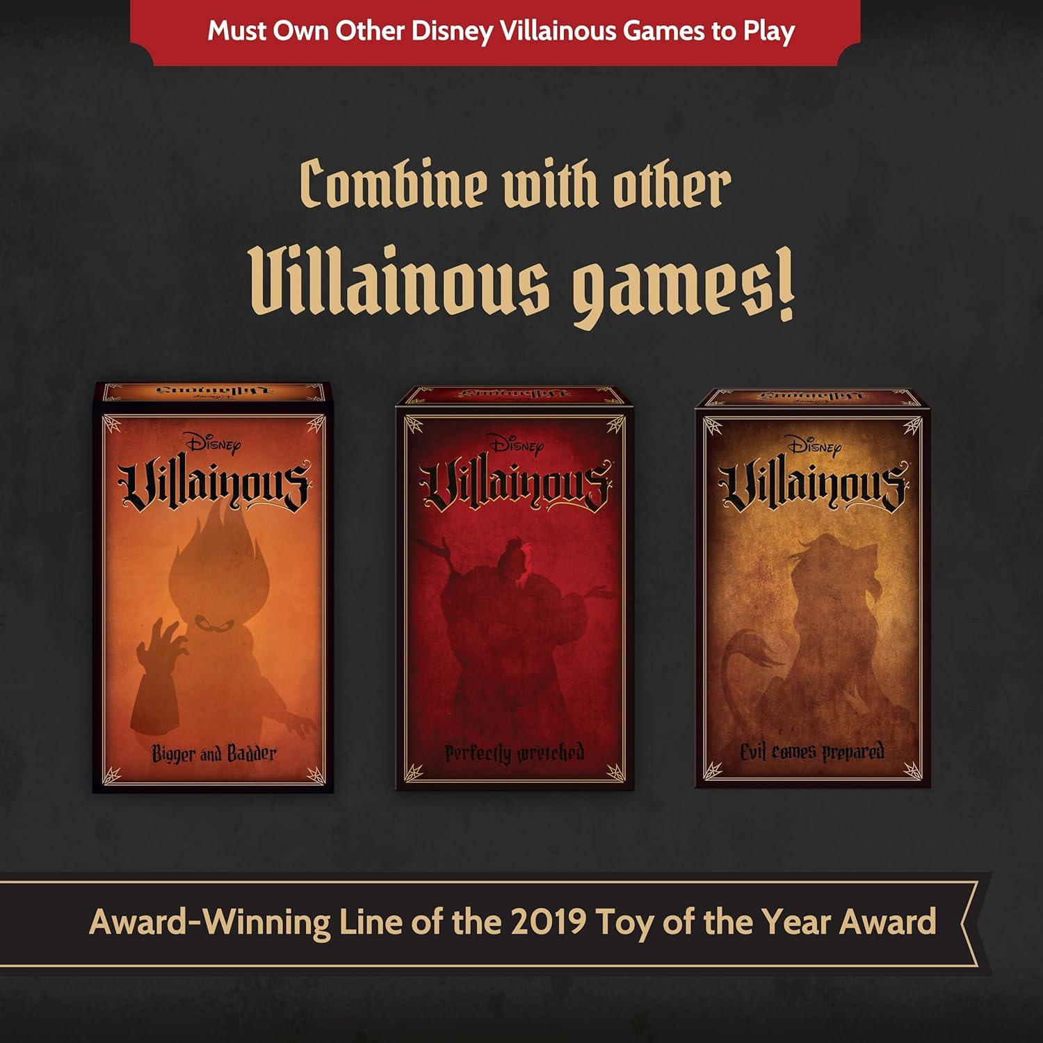 Juego de Mesa Villanos de Disney Ravensburger Lleno de Miedo