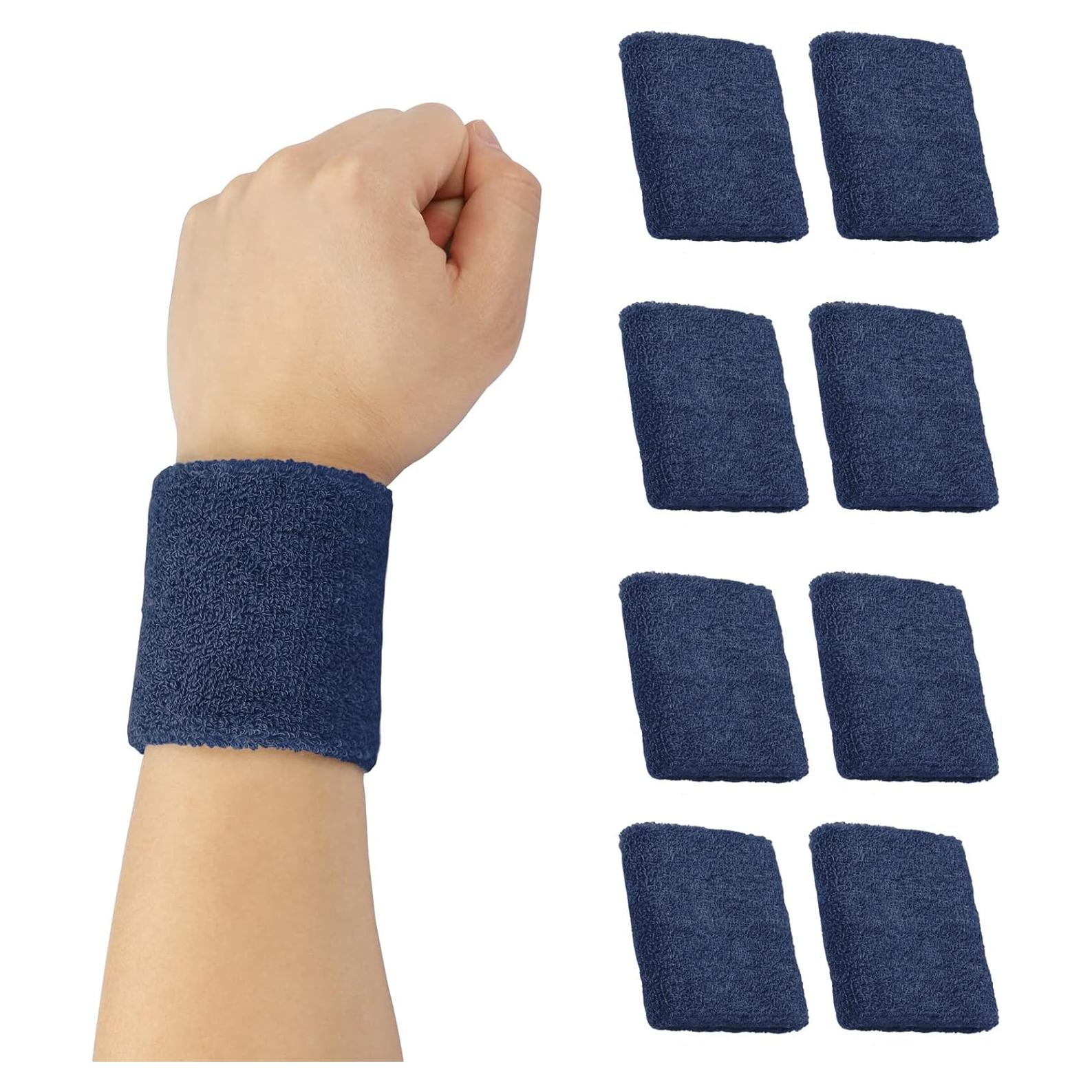 8 Muñequera de Sudor Aoozleny para Deportes - Absorbente y Cómoda
