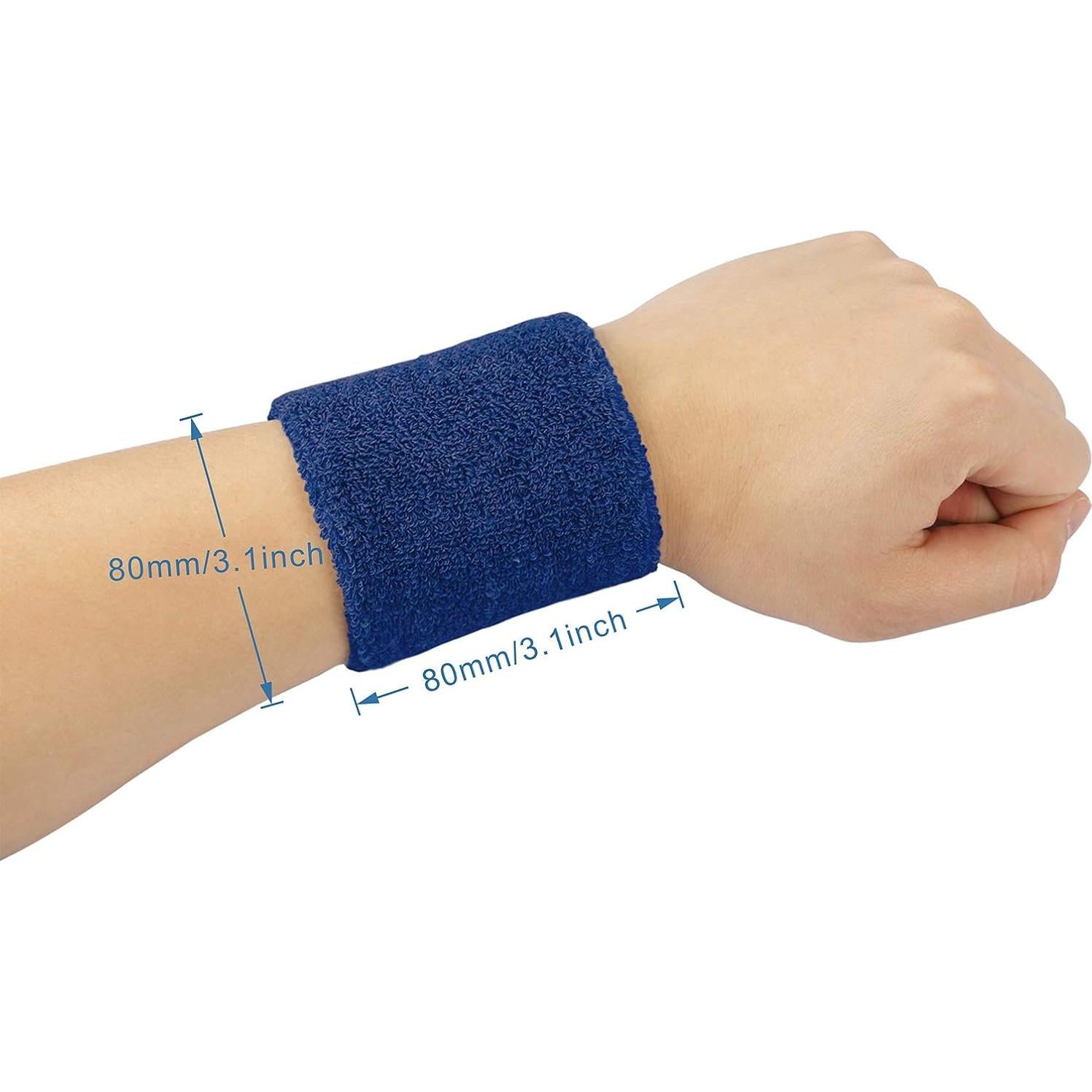 8 Muñequera de Sudor Aoozleny para Deportes - Absorbente y Cómoda