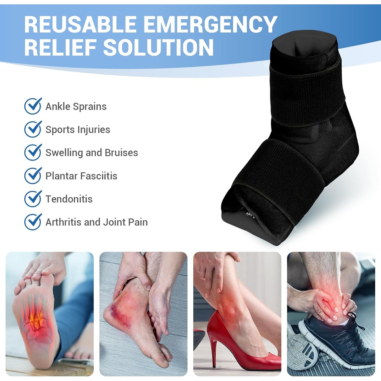 Funda de Hielo Grande Comfytemp para Tobillo y Pie - Alivio Rápido