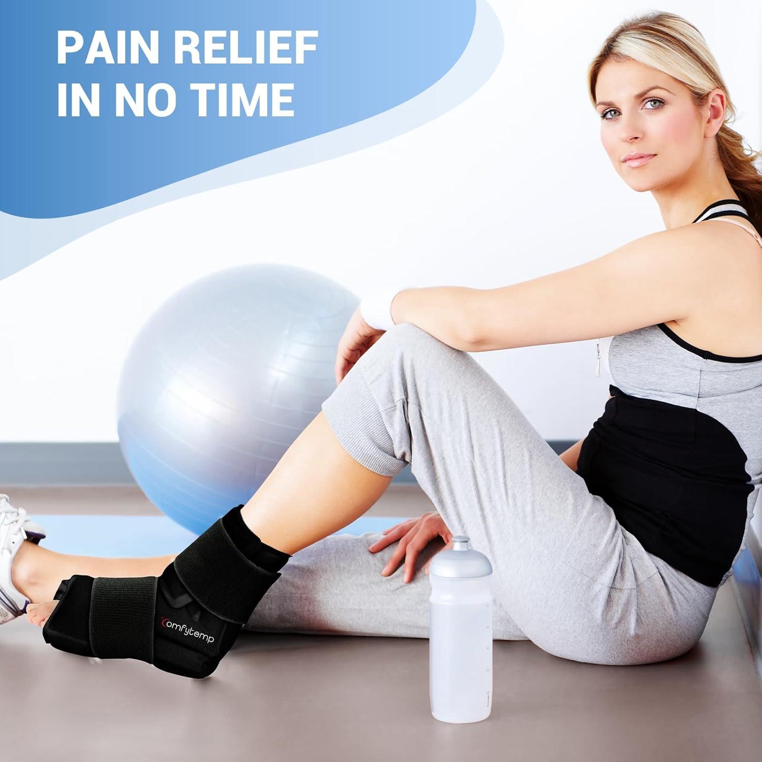 Funda de Hielo Grande Comfytemp para Tobillo y Pie - Alivio Rápido