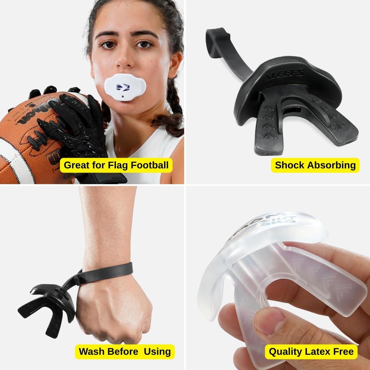 Protector Bucal Deportivo SLEEFS Negro Adulto - Sin Hervir