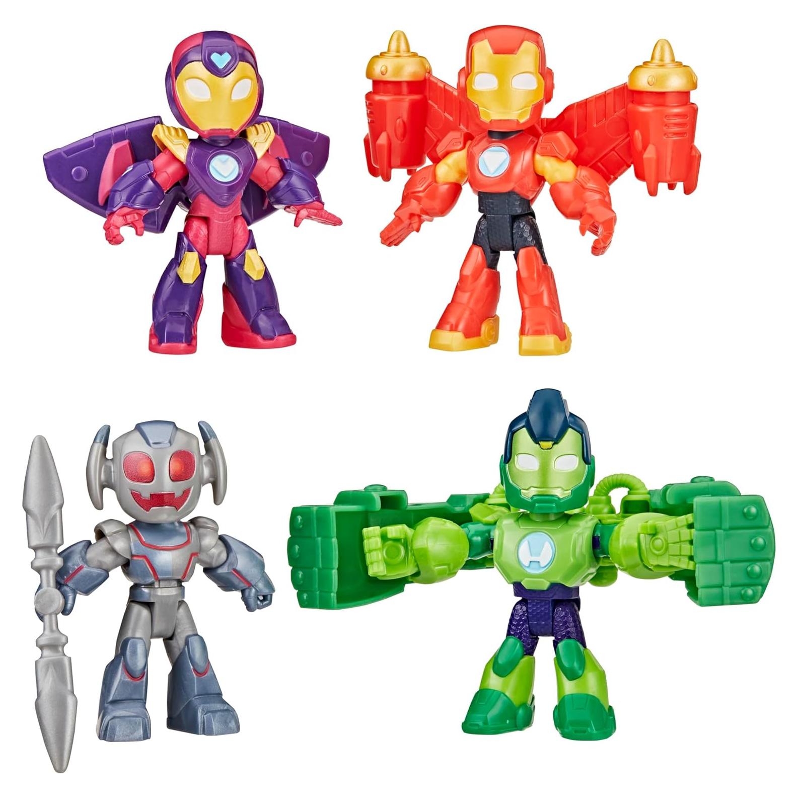 Conjunto de Figuras de Acción Marvel Iron Man 4 Piezas 7.6 cm