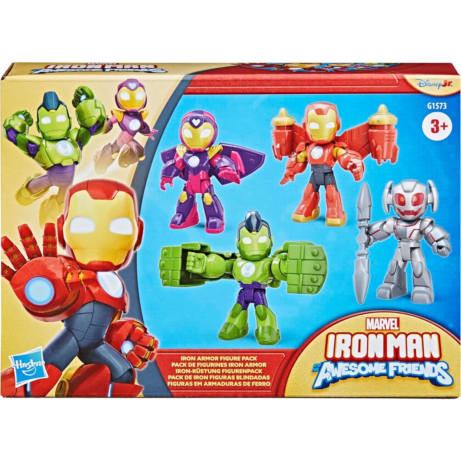 Conjunto de Figuras de Acción Marvel Iron Man 4 Piezas 7.6 cm