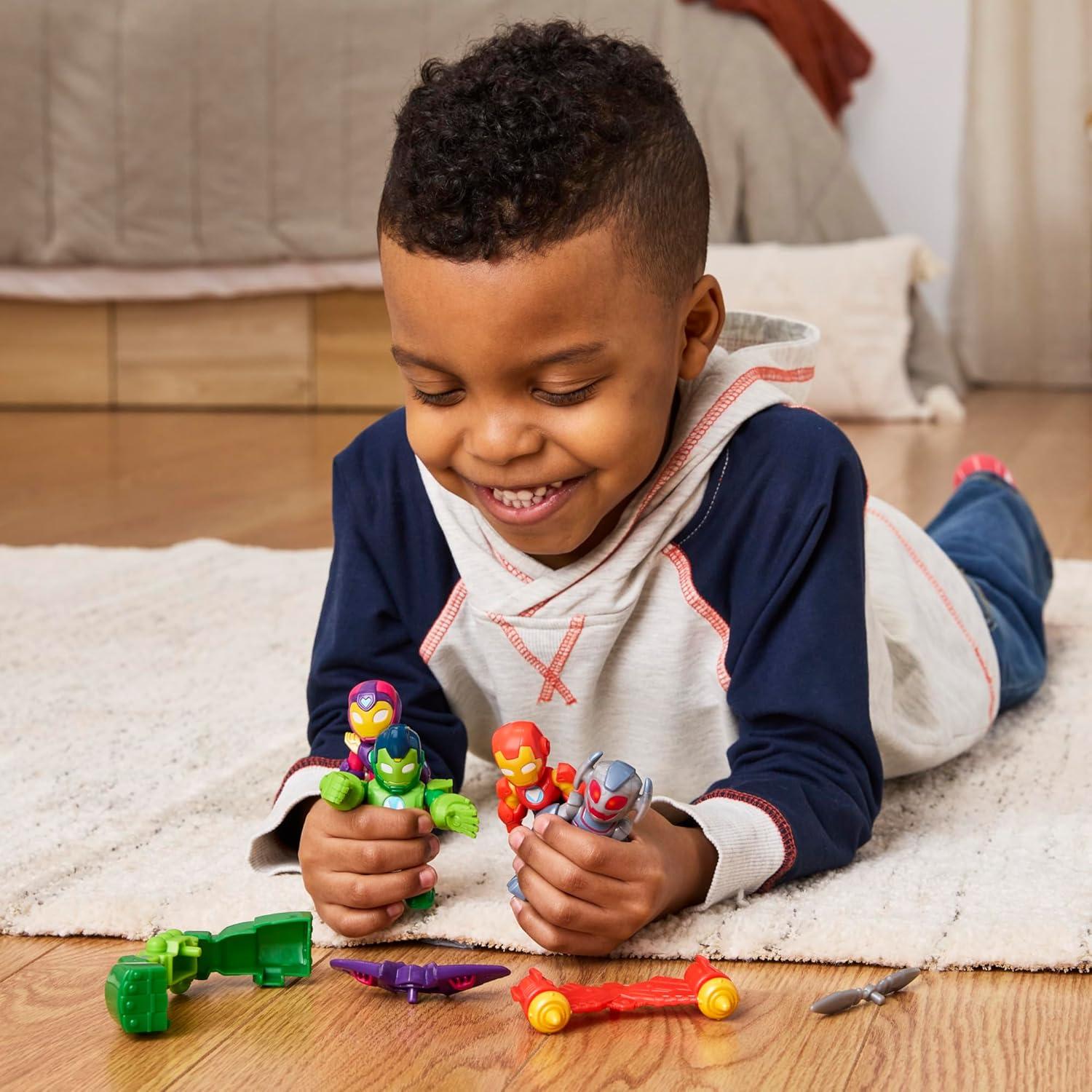 Conjunto de Figuras de Acción Marvel Iron Man 4 Piezas 7.6 cm