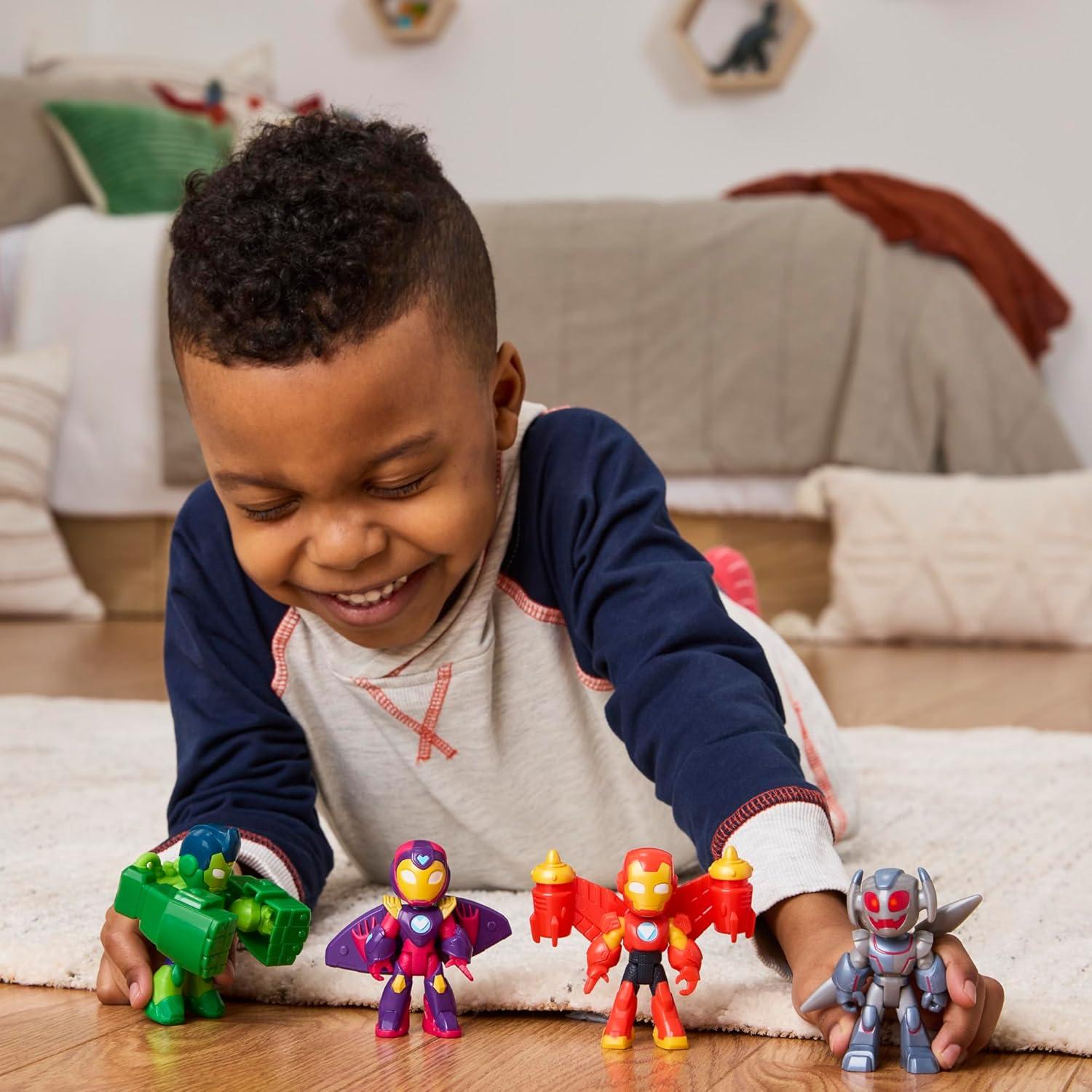 Conjunto de Figuras de Acción Marvel Iron Man 4 Piezas 7.6 cm