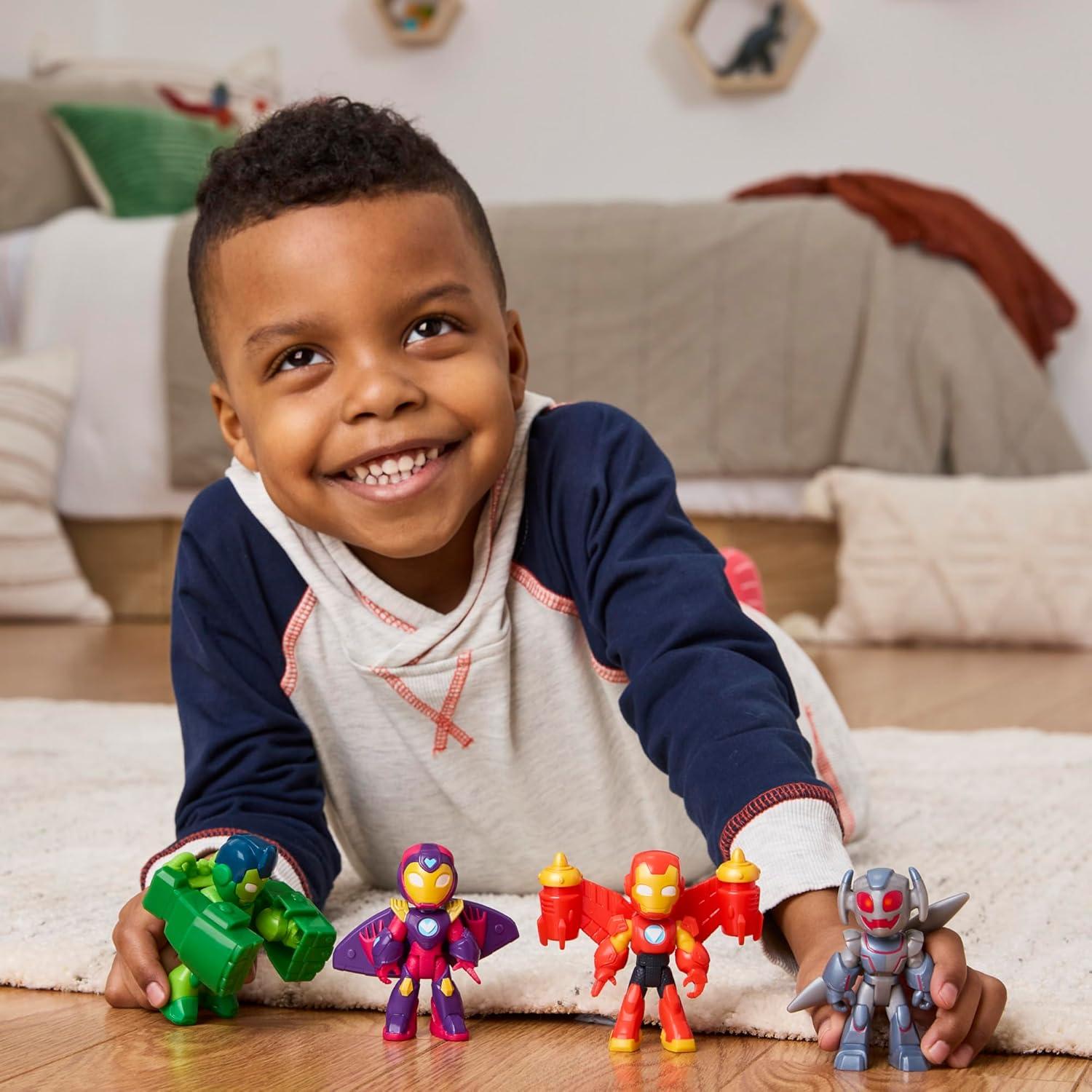 Conjunto de Figuras de Acción Marvel Iron Man 4 Piezas 7.6 cm