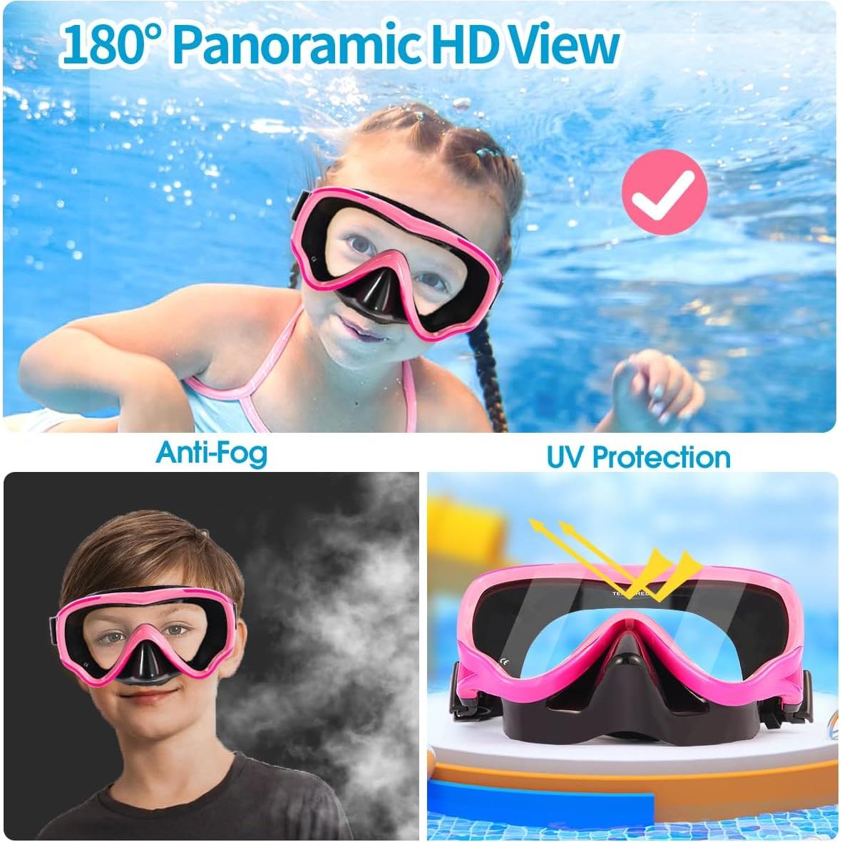 Máscara de Buceo para Niños Berallo Antivaho 4-14 Años