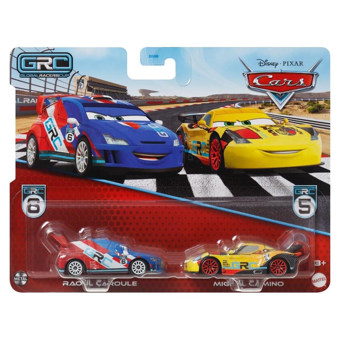 Pack 2 Autos de Metal Disney Pixar Cars - Raoul Caroule y Miguel Camino
