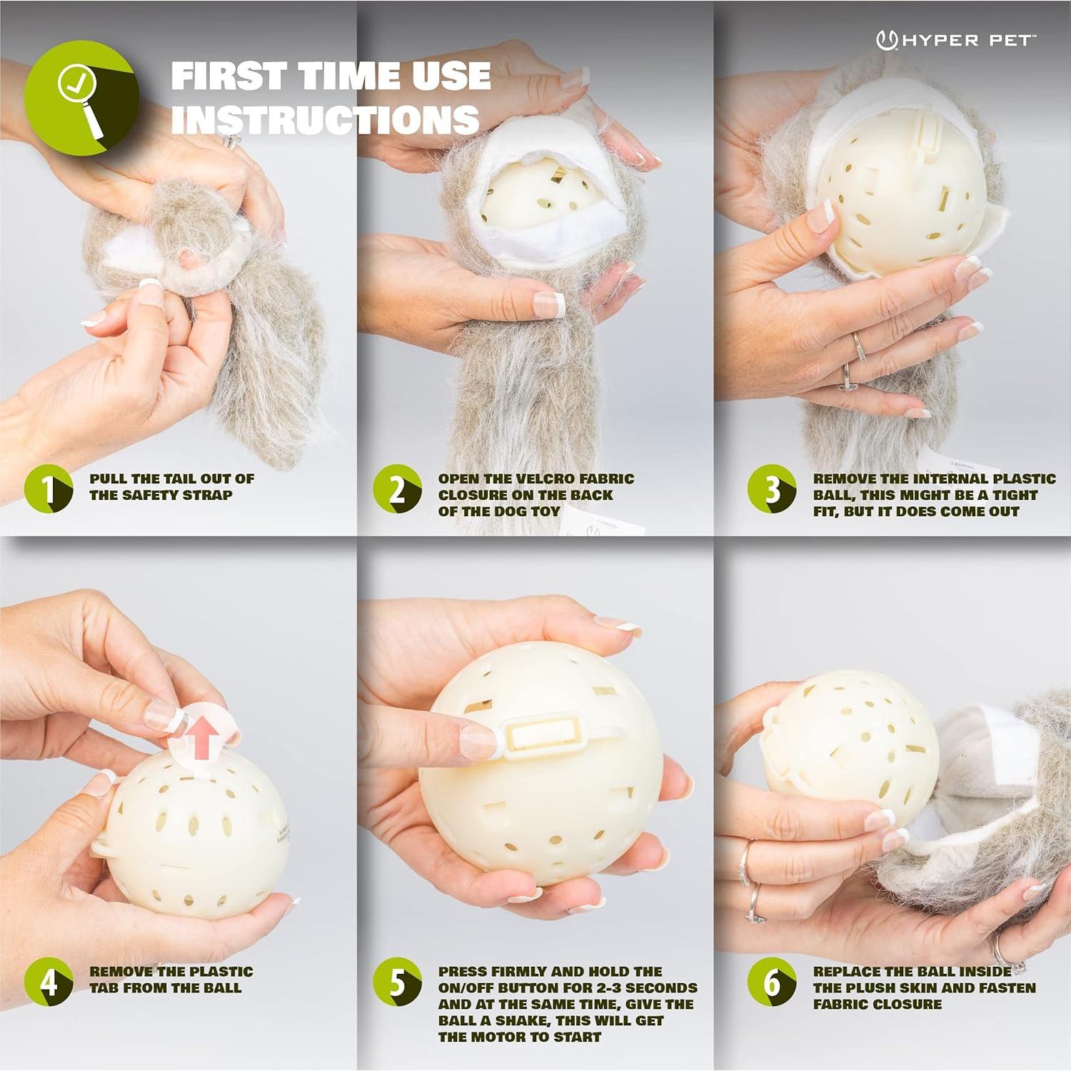 Juguete Interactivo para Perros Hyper Pet Doggie Tail