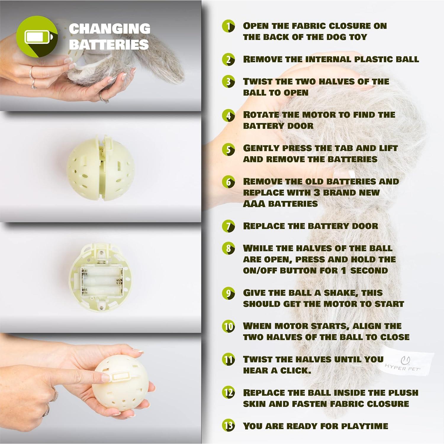 Juguete Interactivo para Perros Hyper Pet Doggie Tail