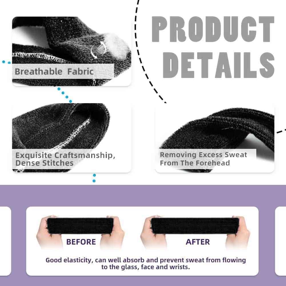 Paquete de 3 Bandas para la Cabeza Oureamod - Absorbentes y Antideslizantes