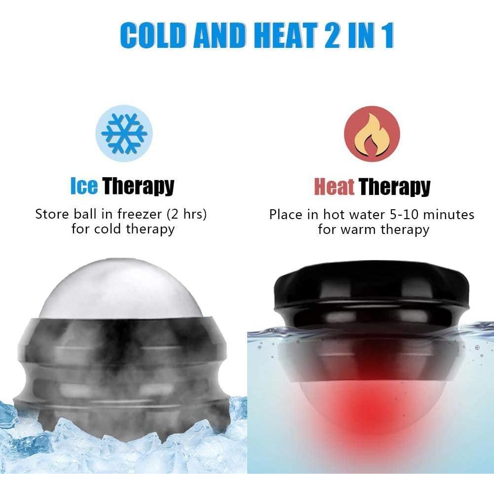 Bola de Masaje Fría SUNANTH PS-MRB1020, Alivio Dolor Muscular