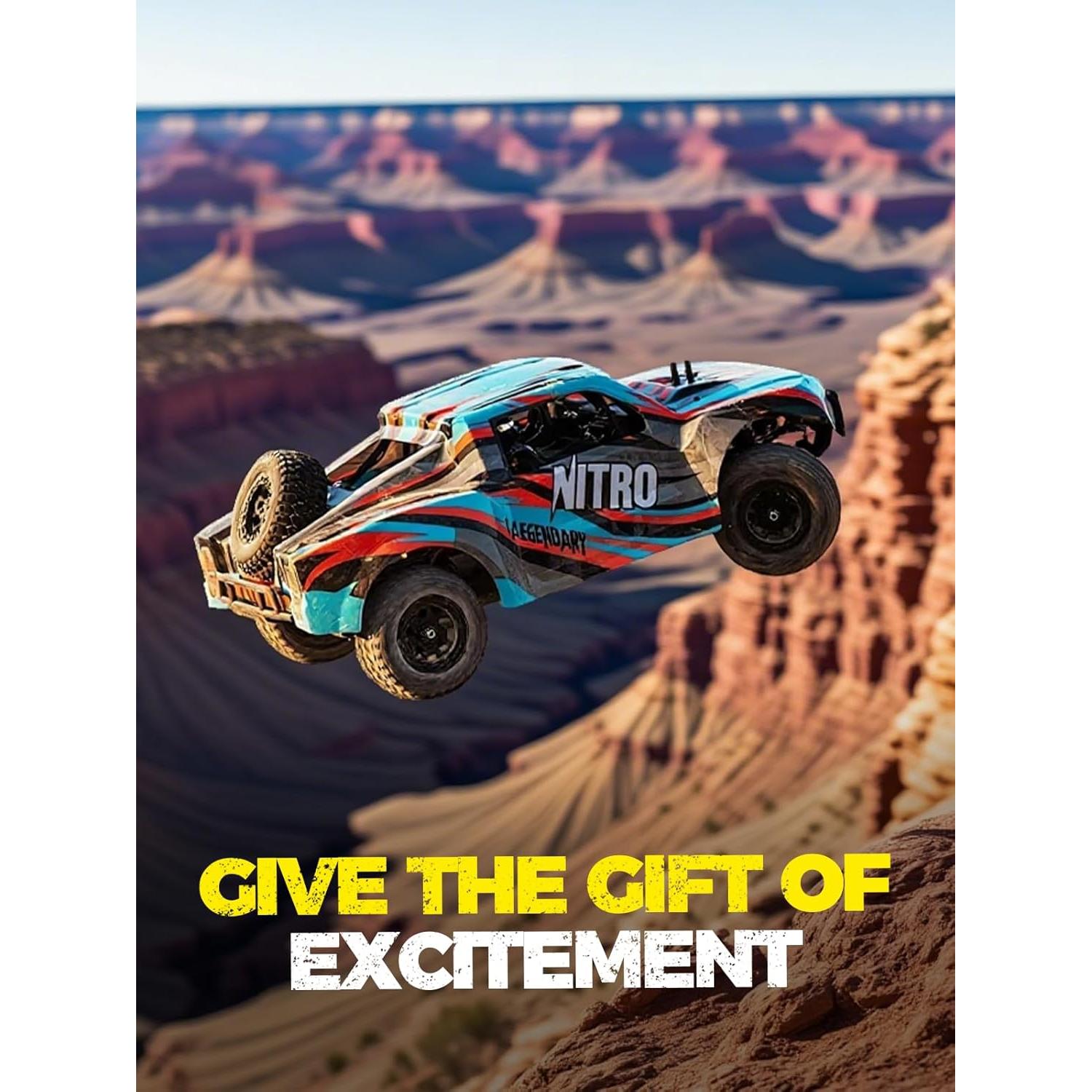 Coche RC Monstruo Eléctrico 4WD Verahaus 1/8 40mph Todo Terreno