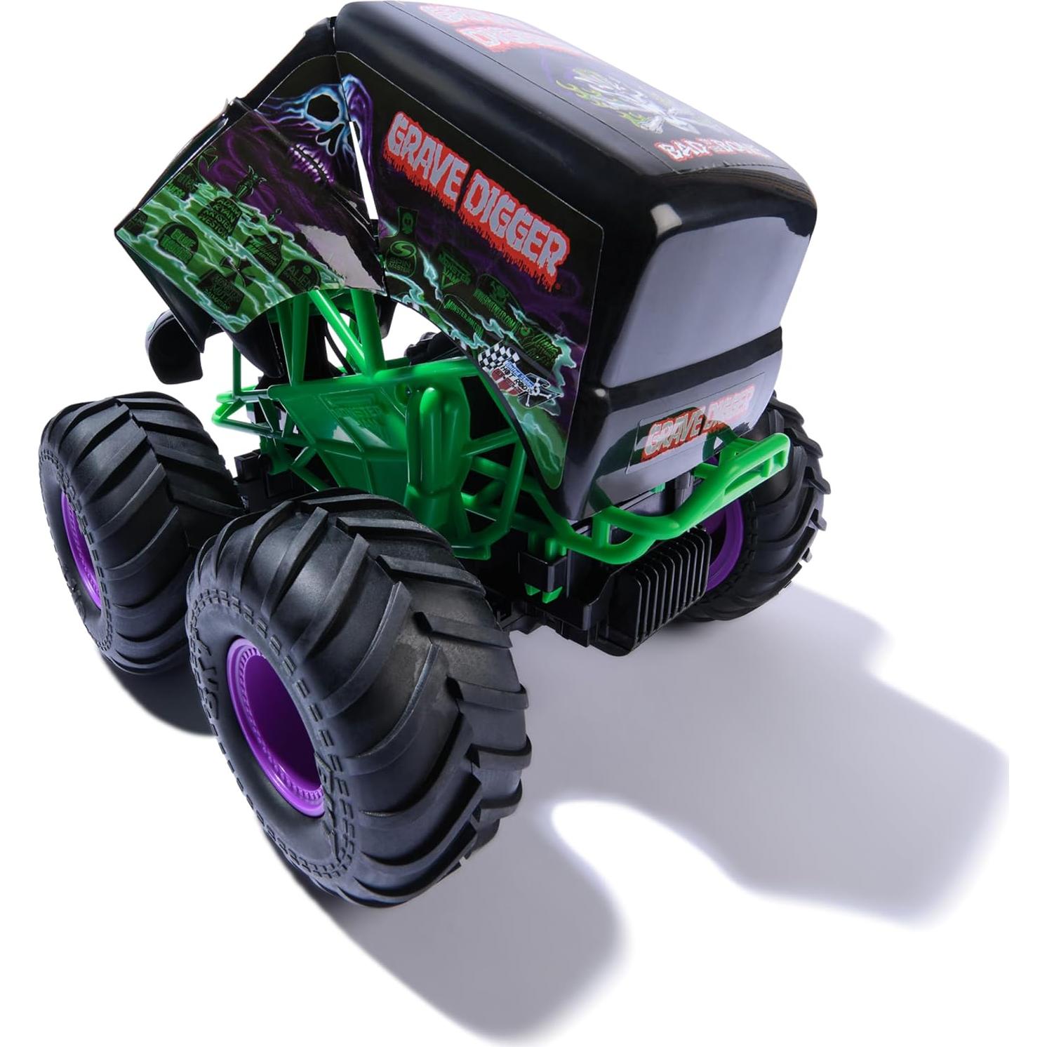 Camión Monstruo RC Smash & Bash Grave Digger 1:15 Spin Master