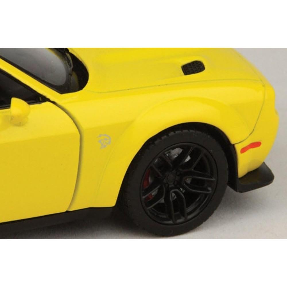 Modelo Diecast 1/24 Motor Max Dodge Challenger SRT 2018 Amarillo