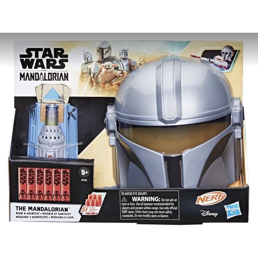Guantelete de Cohete Mandaloriano Star Wars + Máscara Nerf