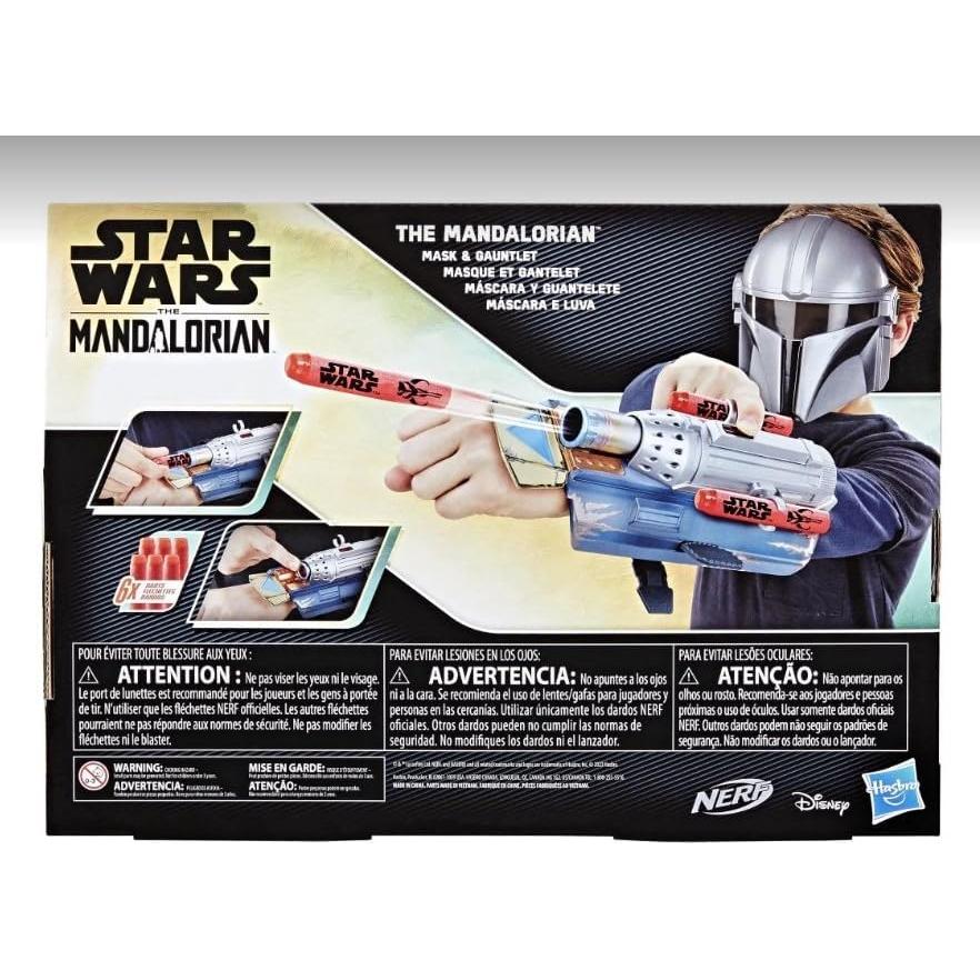 Guantelete de Cohete Mandaloriano Star Wars + Máscara Nerf