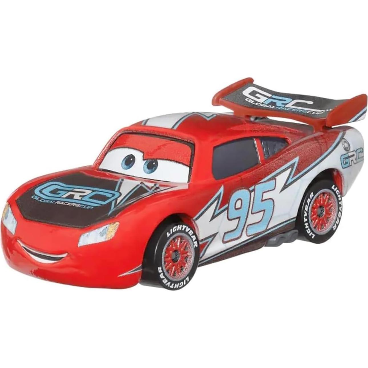 Auto de colección Rayo McQueen 1:55 Mattel - Metal fundido