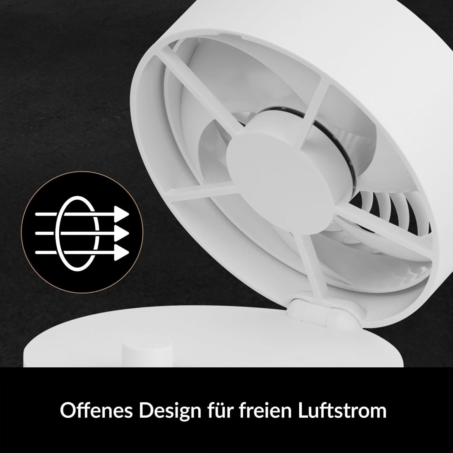 Ventilador de Mesa ARCTIC Summair Blanco USB-A 2800 RPM