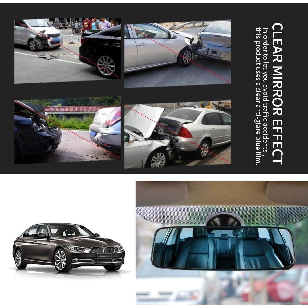 Espejo Retrovisor Interior Ajustable Vkinman 245x65mm Azul