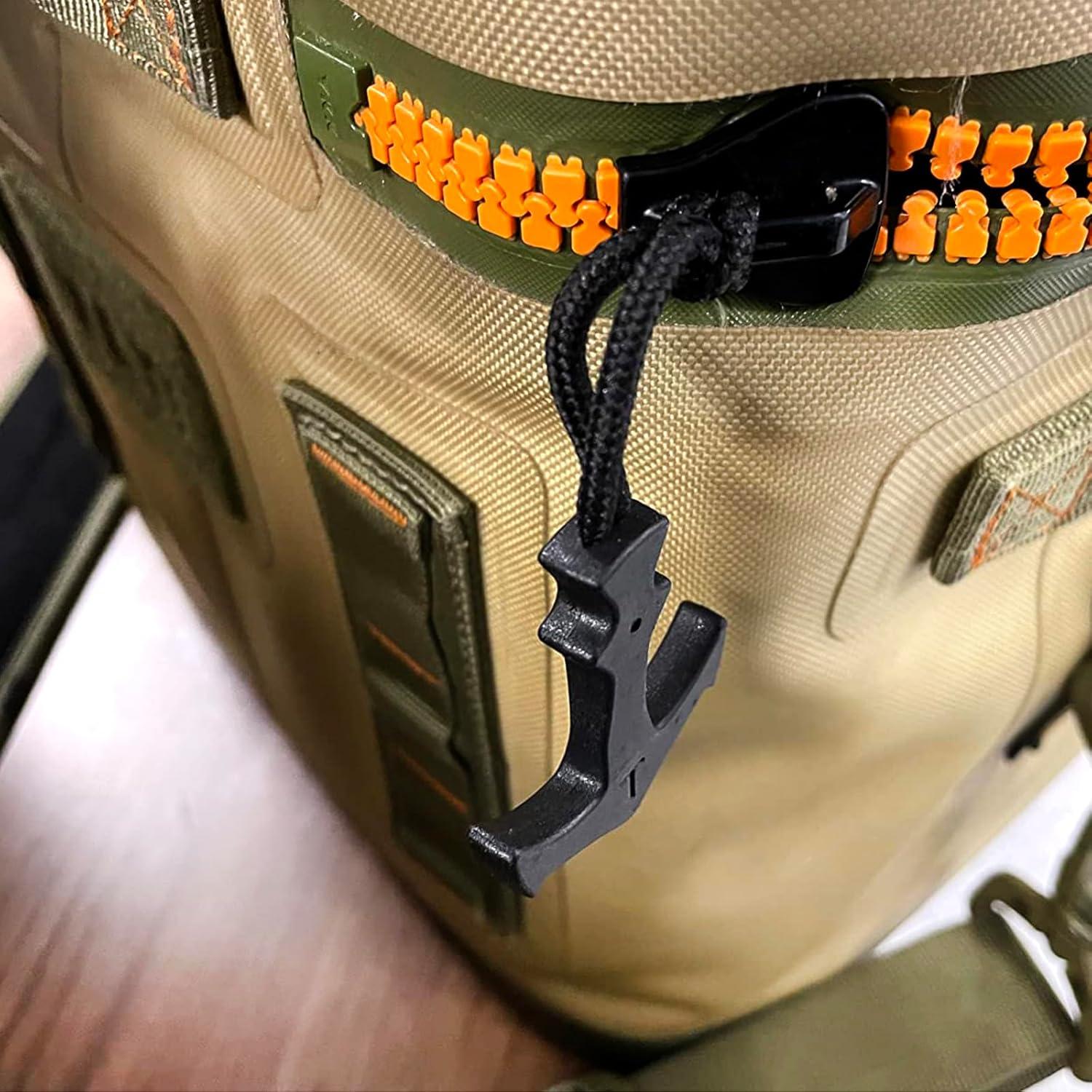 Tiradores de Cremallera Honbay 6PCS Nylon Ancla Negro