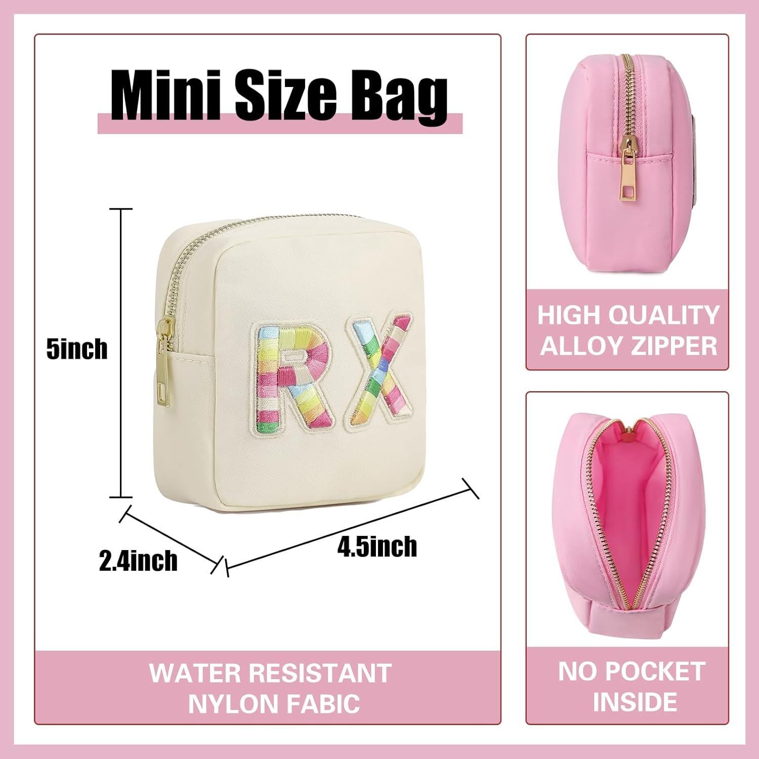 Bolsa Cosmética Pequeña Uekeboag Nylon Impermeable 12.7x11.4cm