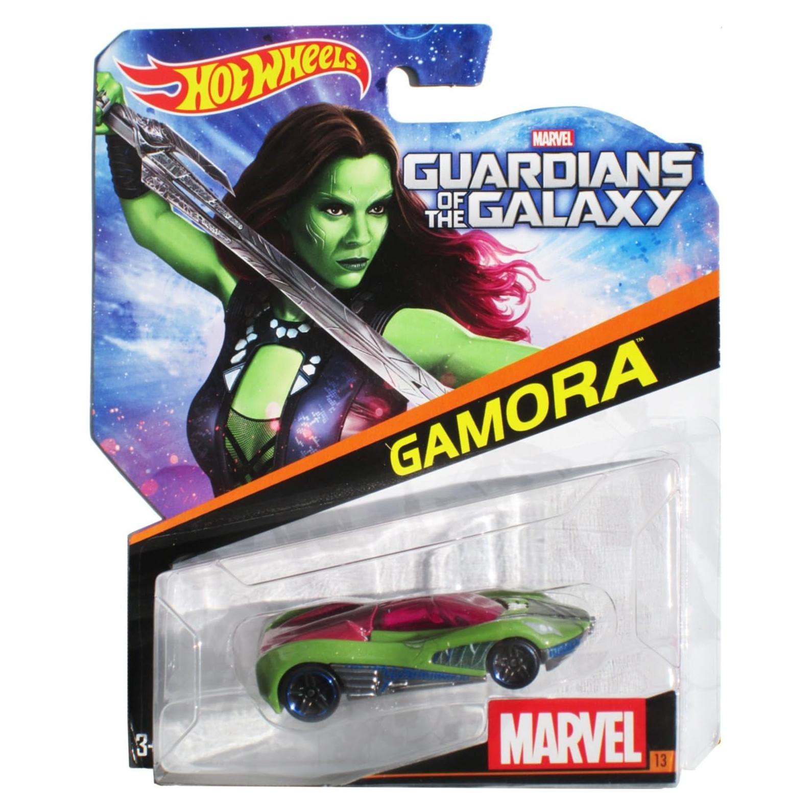 Coche Die-Cast Hot Wheels Marvel Gamora #13 7.62 cm