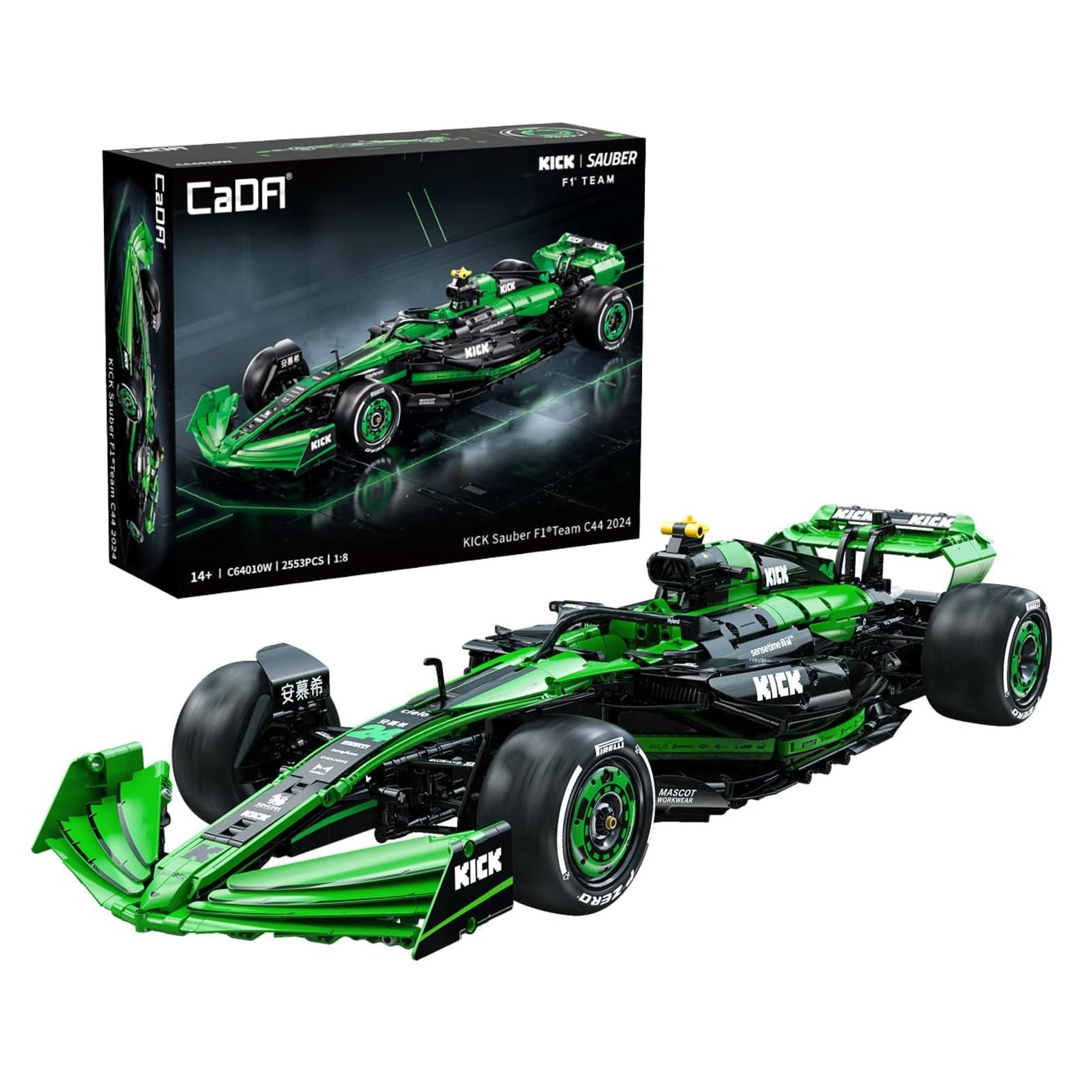 Set de Bloques de Construcción Coche F1 CaDA KICK Sauber 1:8 2553 Piezas