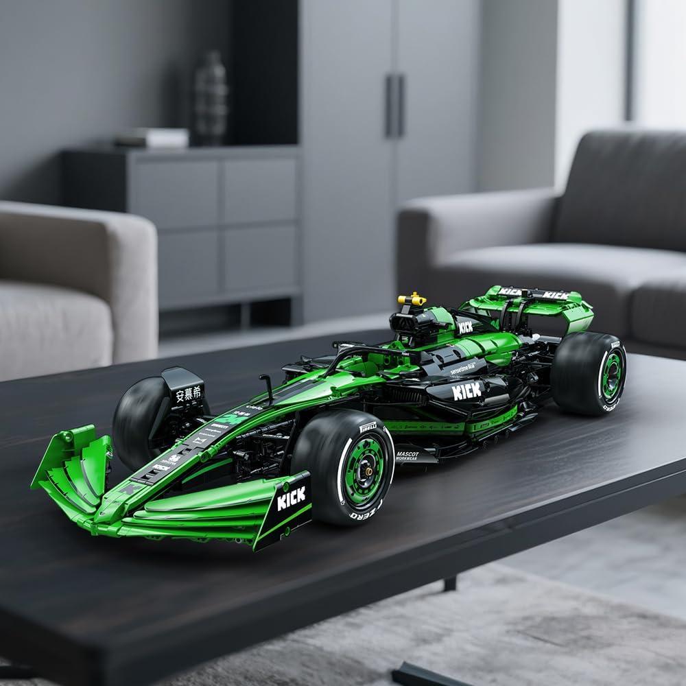 Set de Bloques de Construcción Coche F1 CaDA KICK Sauber 1:8 2553 Piezas