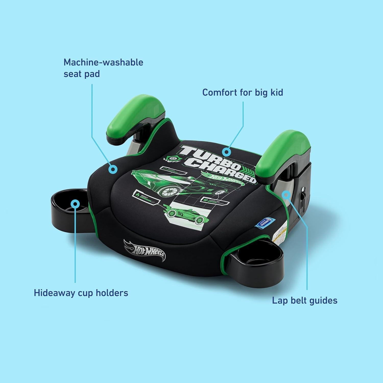 Asiento Elevador Graco TurboBooster 2.0 Hot Wheels 18-45 kg