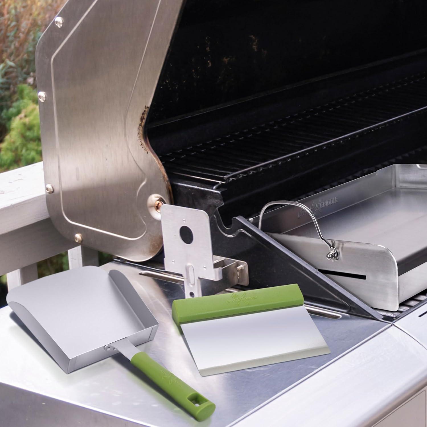 Raspador de Acero Inoxidable Little Griddle GK-31 Verde